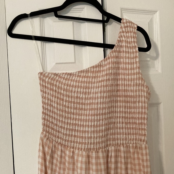 One shoulder gingham midi dress - Picture 3 of 3